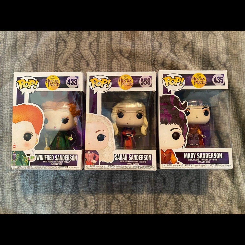 Set of 3 Funko Pop Hocus Pocus Sanderson Sisters